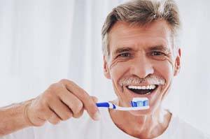 brushing teeth after getting dental implants in Bedford