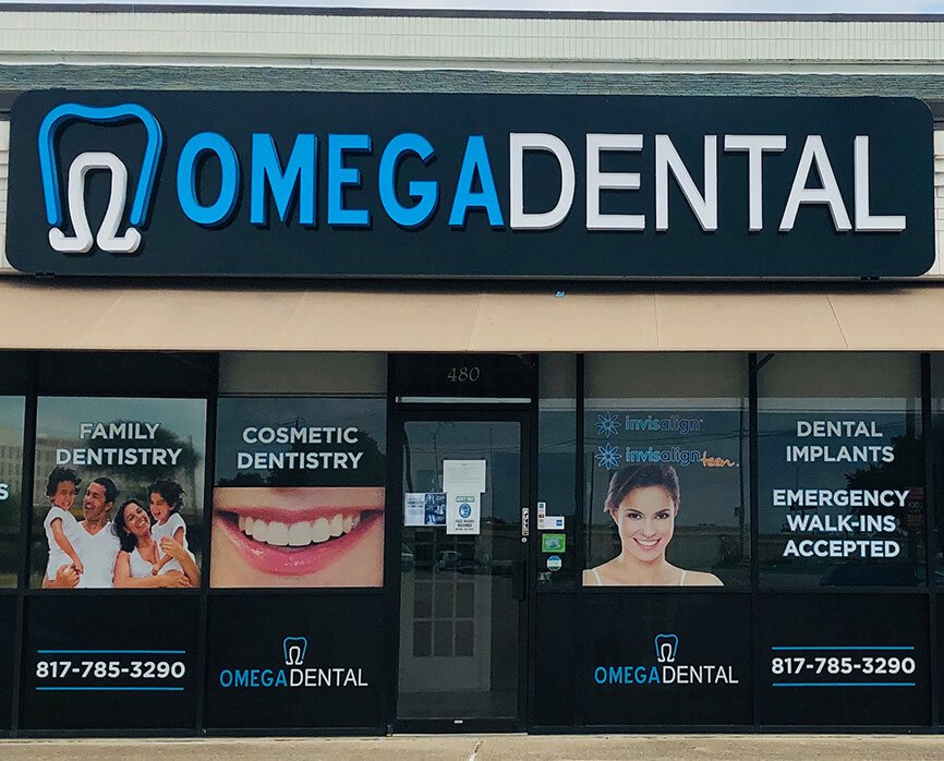 Outside view of Omega Dental of Bedford