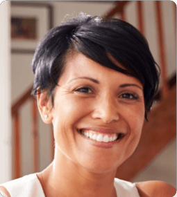 woman smiling